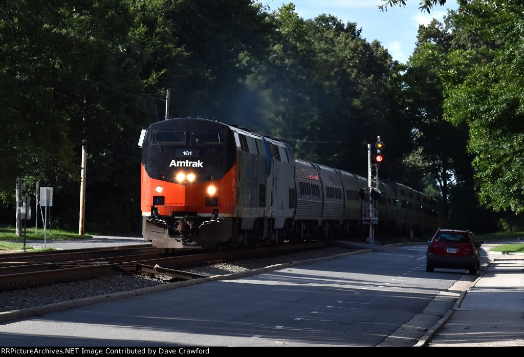 Anniversary Loco 161 leads the Silver Star Through Ashland